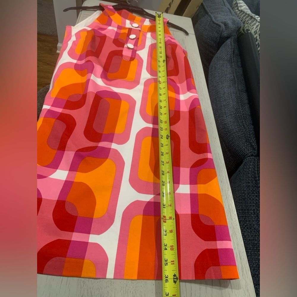 Eliza J. New York Vibrant Pink and Orange Geometric Dress - Picture 6 of 12